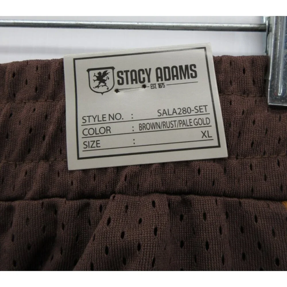 Stacy Adams Pants XL Track Warm Up Mesh Athleisure Drawtsring NEW